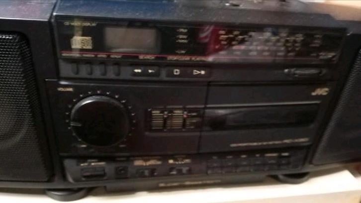 Lecteur CD et cassette portable JVC RC-X310 Ghetto Blaster B, Enlèvement ou Envoi, Comme neuf
