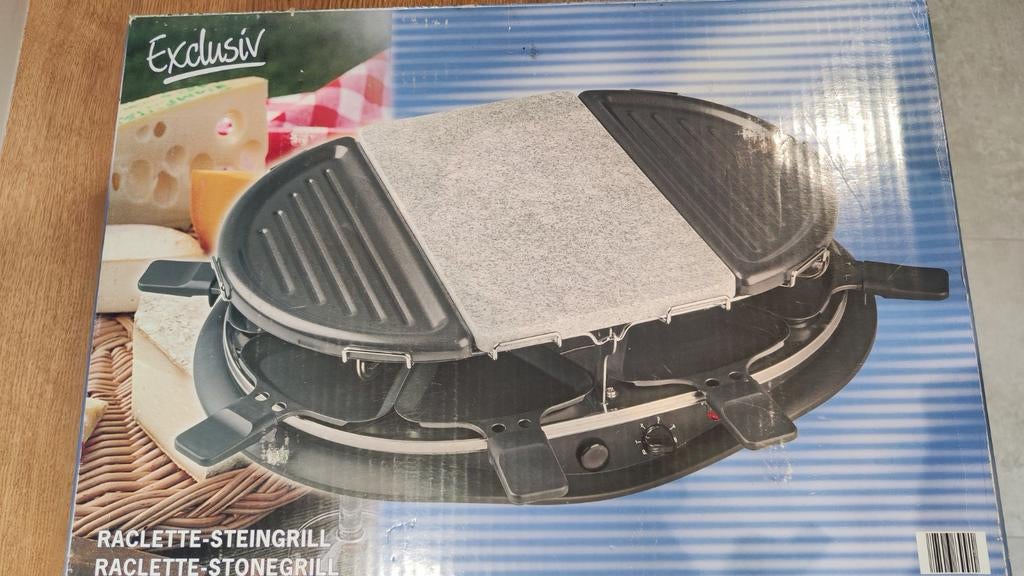 Raclette-grillmachine met kooksteen, Ophalen, Zo goed als nieuw, 8 personen of meer