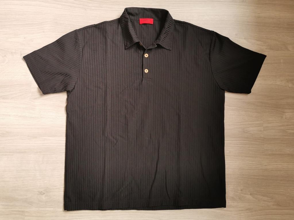 Zwarte polo - maat L/XL, Enlèvement ou Envoi, Comme neuf, Taille 52/54 (L), Noir