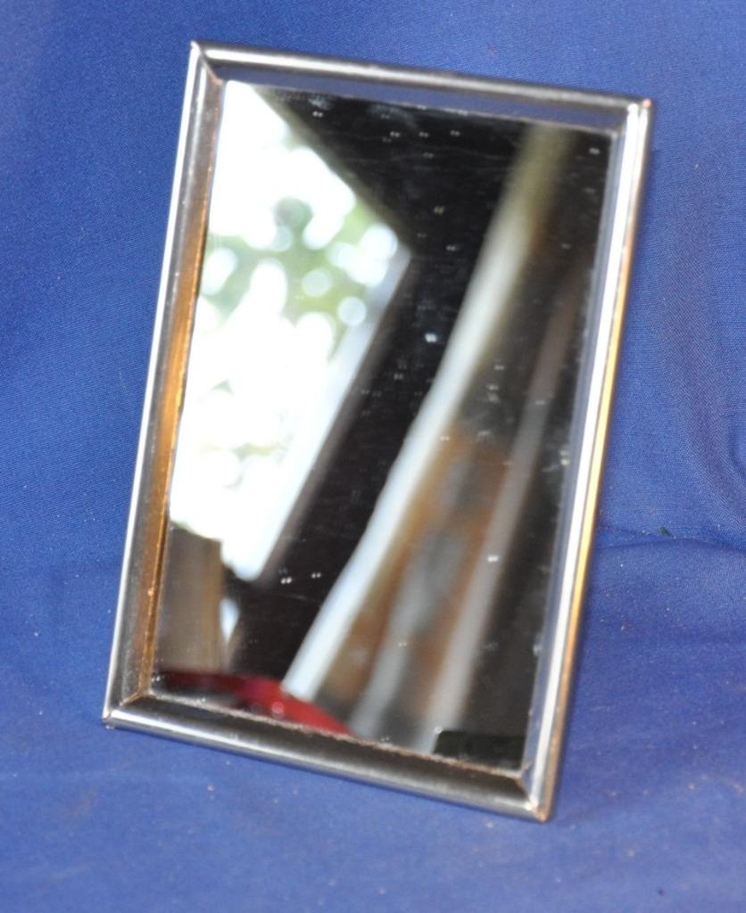 miroir a poser ou suspendre tour metal chromé, Huis en Inrichting, Woonaccessoires | Spiegels, Rechthoekig, Ophalen of Verzenden