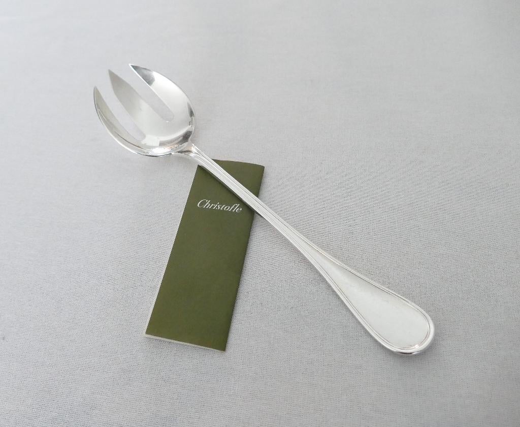 Christofle - Albi - Verzilverde Saladevork, Antiek en Kunst, Verzenden