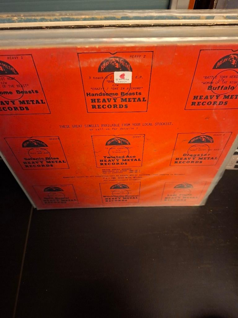 lp - various - heavy metal records - bak 1, Ophalen of Verzenden, Gebruikt