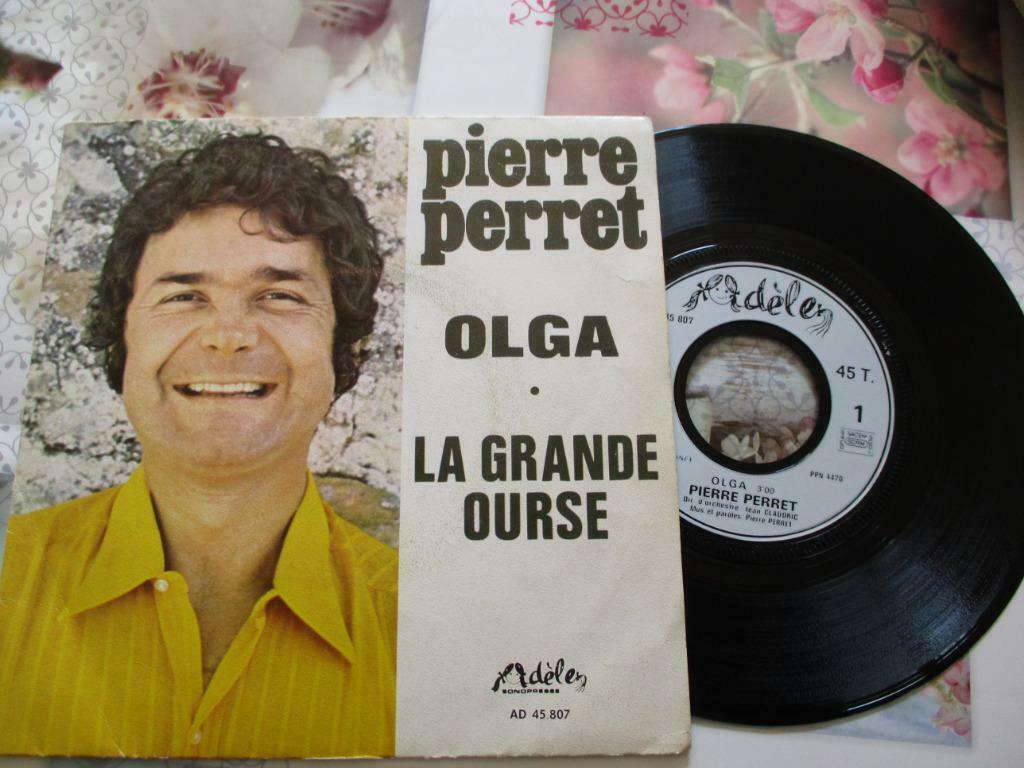 DISQUE VINYL 45 TOURS. PIERRE PERRET. "OLGA"., CD & DVD, Enlèvement ou Envoi, Autres genres