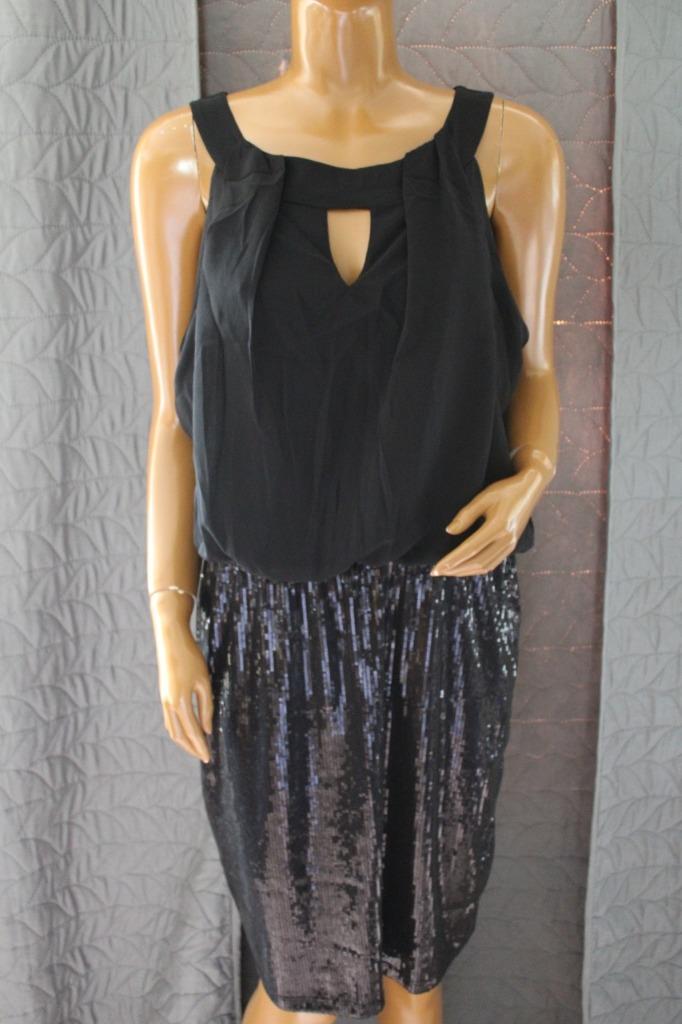 * Lola Liza jurk boven voile voor rok pailletten zwart m 44, Taille 42/44 (L), Enlèvement ou Envoi, Lola & Liza, Au-dessus du genou