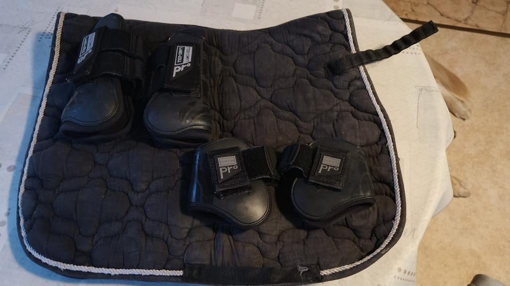 Set onderlegger + peesbescherming (getten), Ophalen