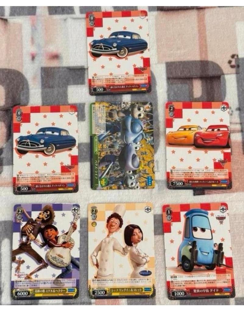 Disney Pixar 7 cartes Cars Bugs Life Coco Ratatouille, Enlèvement ou Envoi, Neuf, Plusieurs images
