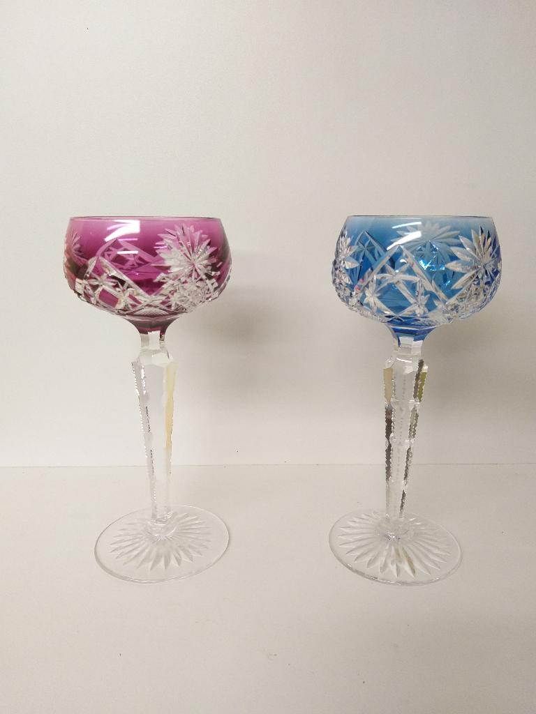 Verres en cristal, Val Saint Lambert, Antiquités & Art, Antiquités | Verre & Cristal, Enlèvement ou Envoi