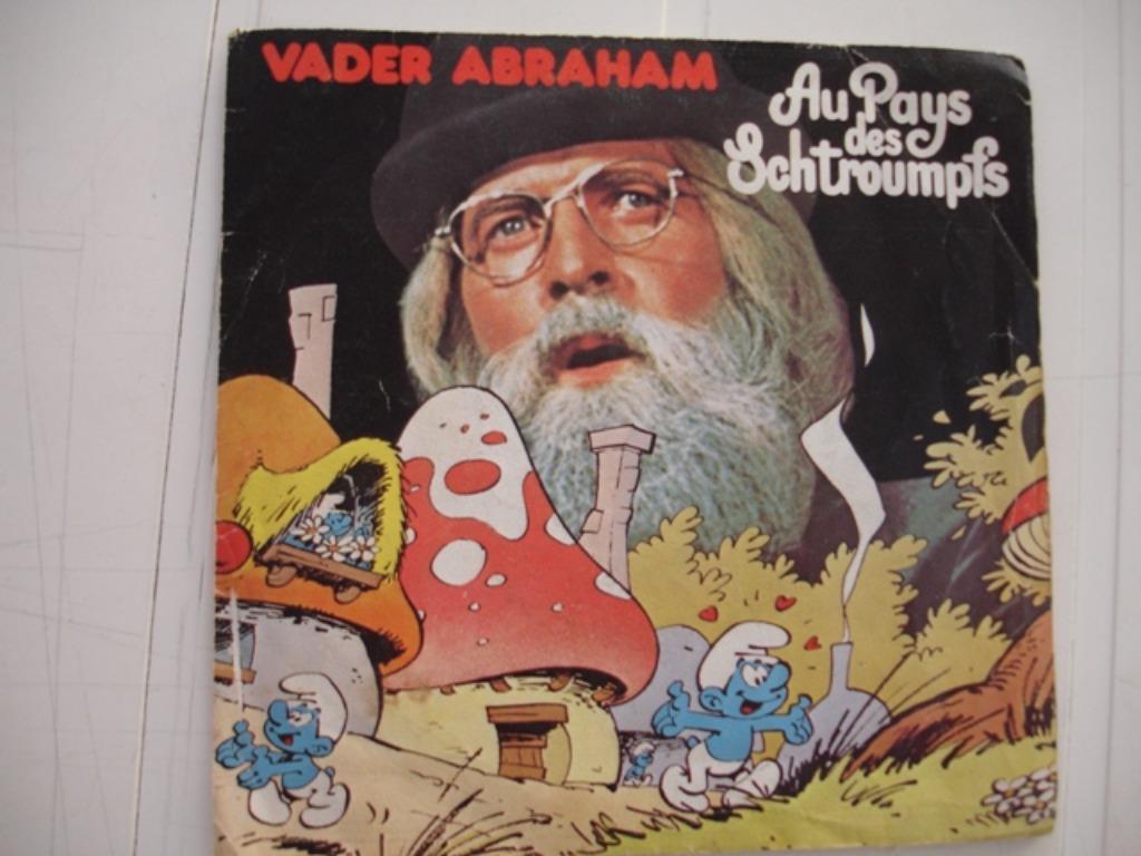 Vader Abraham - « au pays des Schtroumpfs - disque 45T- 1977, Enlèvement ou Envoi, Schtroumpfs, Utilisé, Autres types