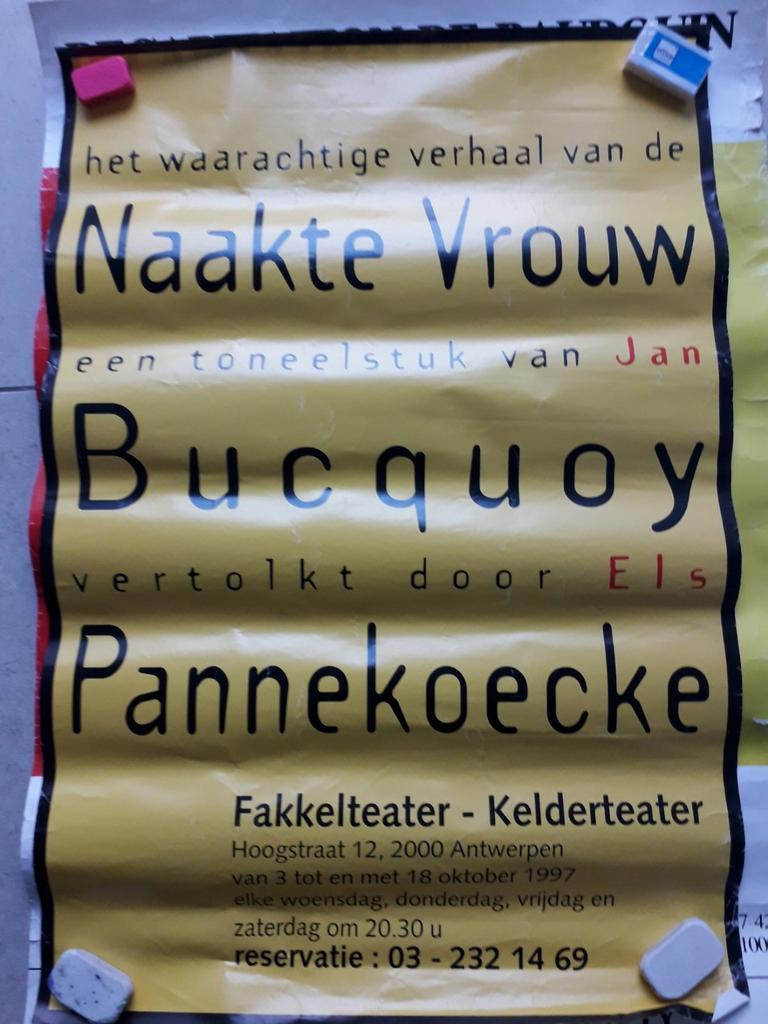 Jan Bucquoy - 4 posters, Verzamelen, Posters, Ophalen of Verzenden, A1 t/m A3, Overige onderwerpen, Rechthoekig Staand