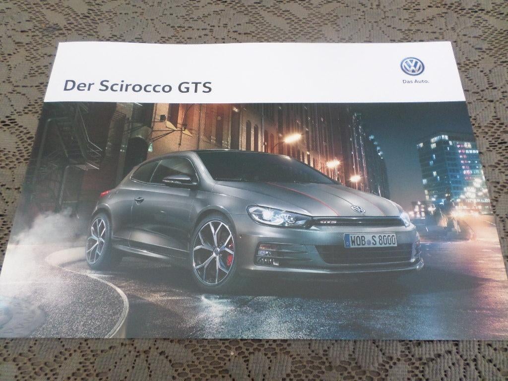 Volkswagen VW Scirocco GTS Brochure, Ophalen of Verzenden, Volkswagen