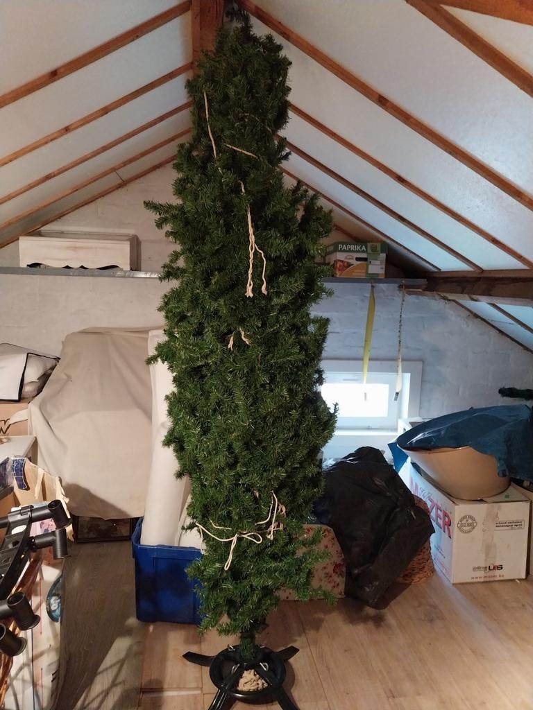 Grote kunststof kerstboom, Diversen, Kerst, Ophalen, Gebruikt