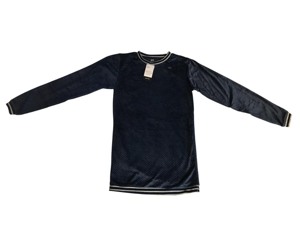 nieuwe blauwe jurk lange mouwen kleedje meisjes feest 12jaar, Zeeman, Nieuw, Jurk of Rok, Verzenden