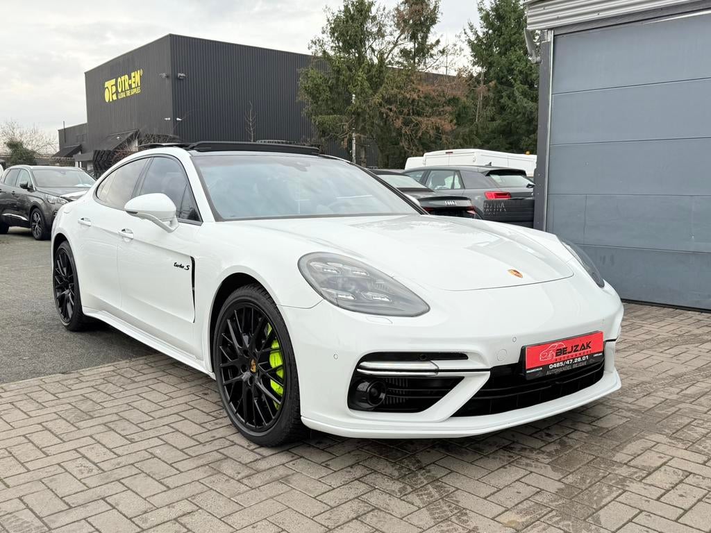 Porsche Panamera Turbo S E-Hybrid 4.0 V8 680pk Full Optie, Auto's, Porsche, Euro 6, Bruin, Alcantara, 360° camera