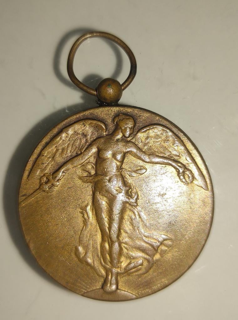 Bronzen herdenkingsmedaille 1914- 1918, Ophalen, Brons