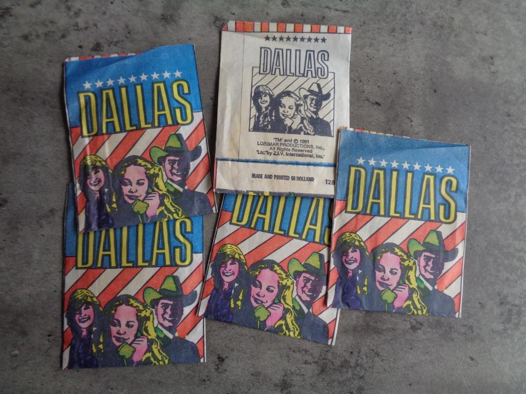 MONTY GUM cartes DALLAS JR EWING 5 sacs, Envoi