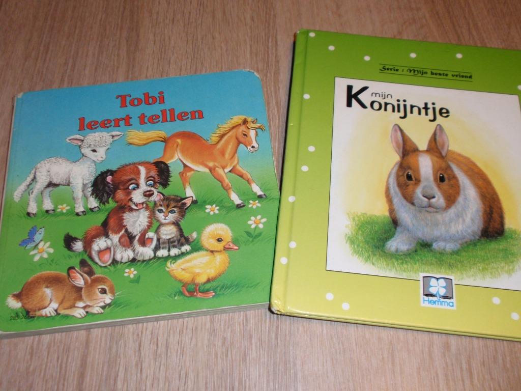2 boeken mijn konijntje en Tobi leert tellen, Ophalen of Verzenden, Gelezen