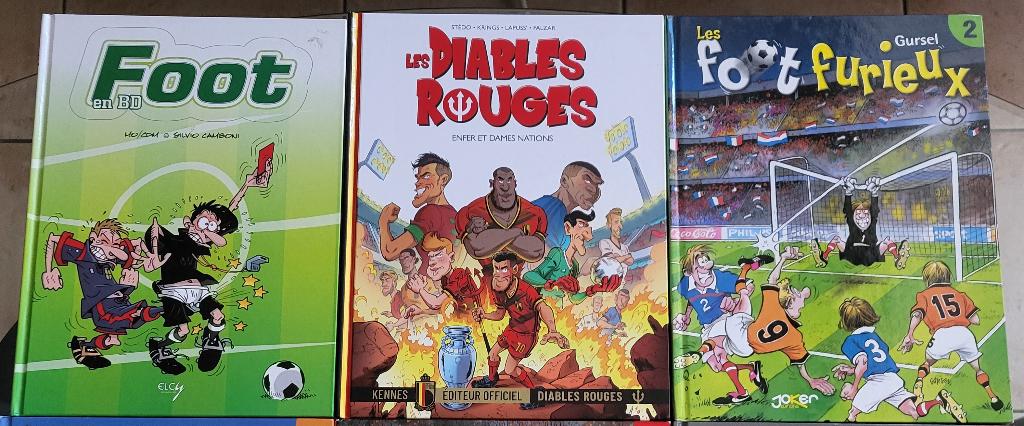 Lot de BD sur le football, Livres, BD, Plusieurs BD, Enlèvement, Utilisé