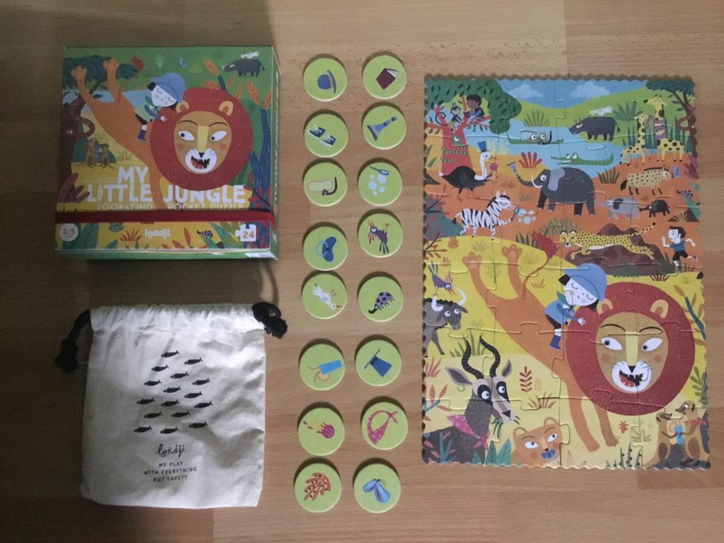 My little jungle pocketpuzzel 3+ jaar - Londji, Ophalen of Verzenden, Zo goed als nieuw