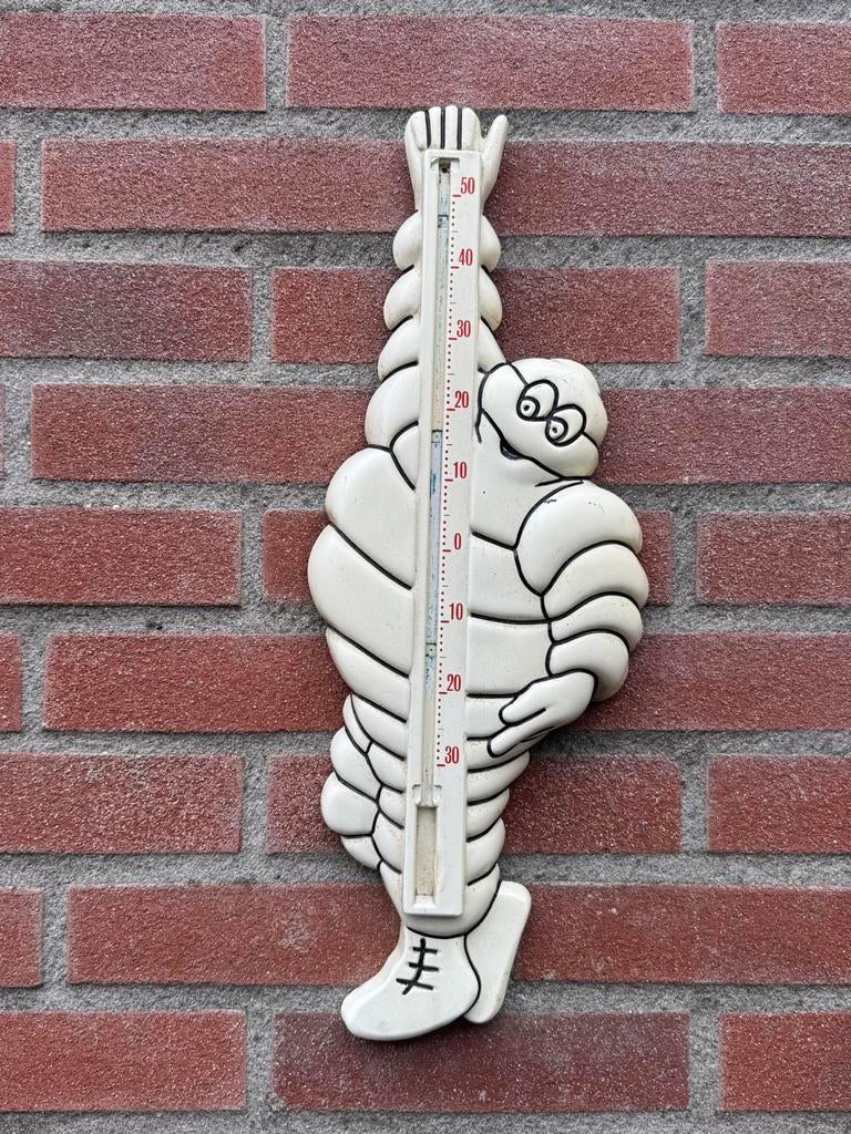 MICHELIN oude reclame thermometer, Ophalen of Verzenden, Gebruikt, Reclamebord