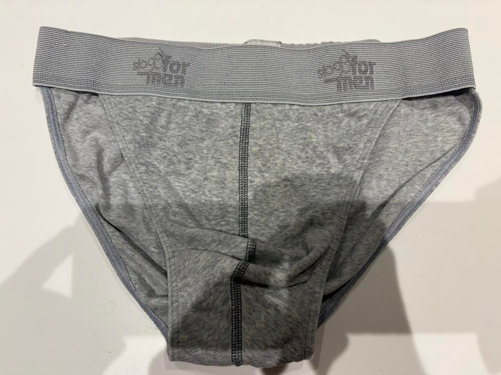 Logo Tanga pour hommes, Envoi, Gris, Slip