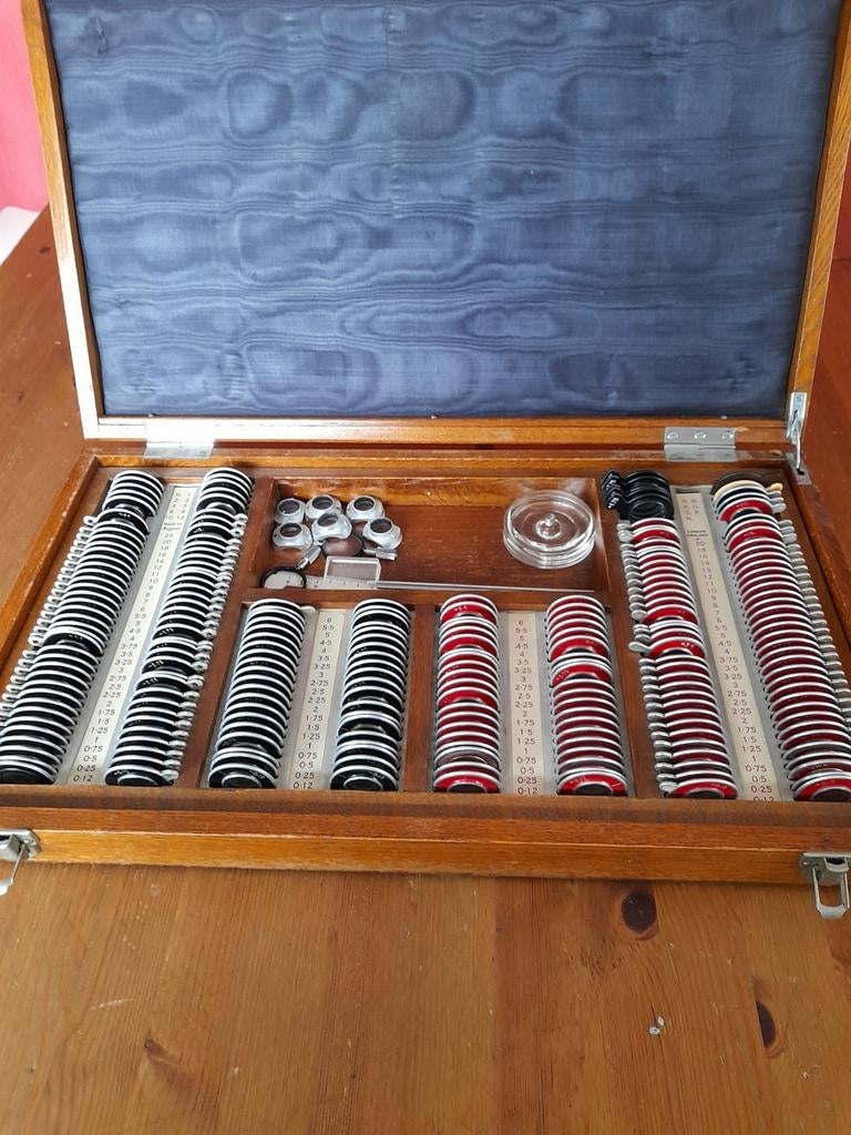 Ancien étui vintage, opticien, optique, lunettes, Enlèvement