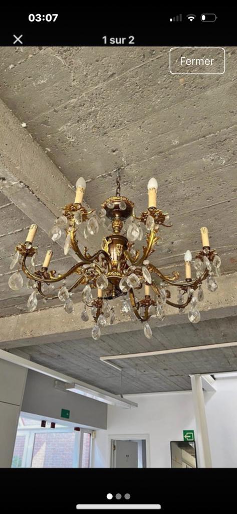 Lustre royal baroque, Ophalen, Zo goed als nieuw, Glas