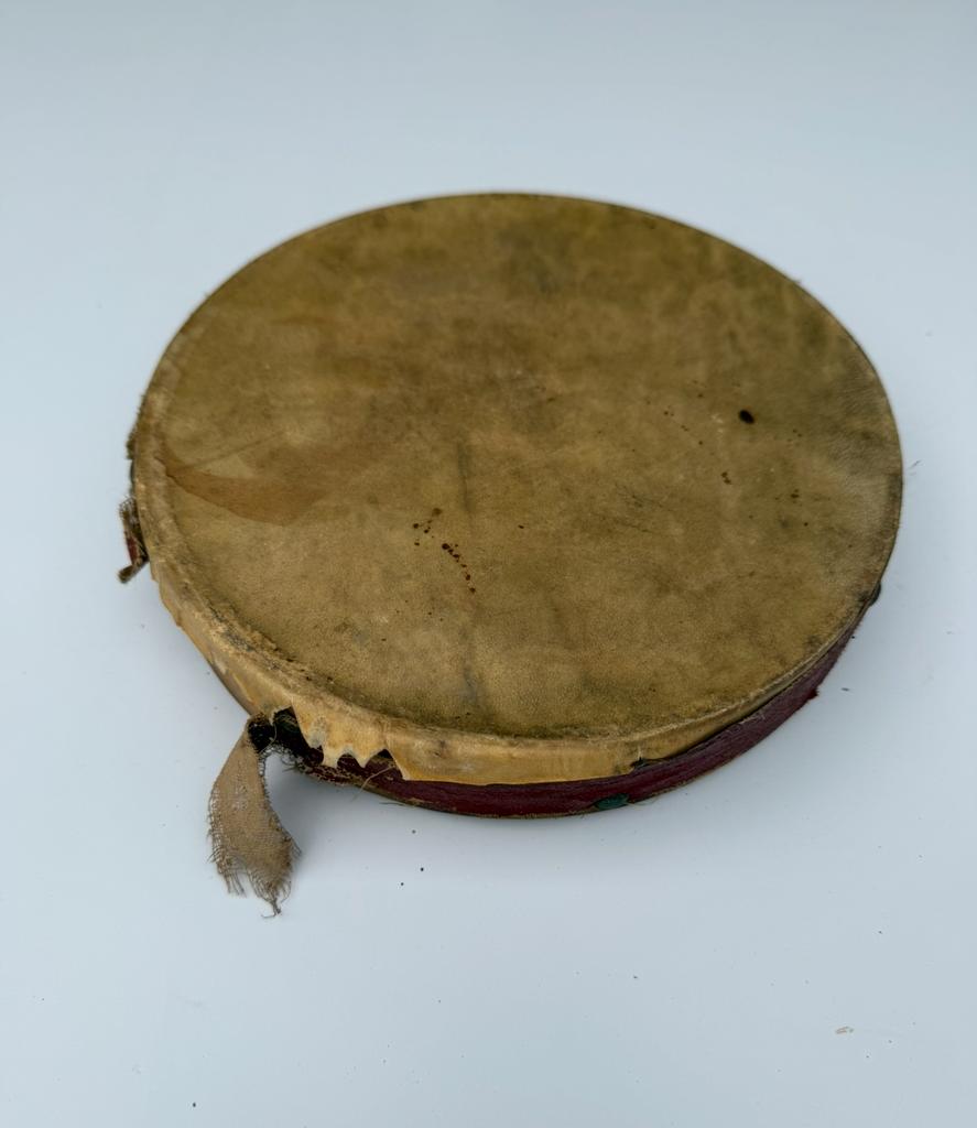 Antieke tamboerijn met varkensblaas, Ophalen of Verzenden