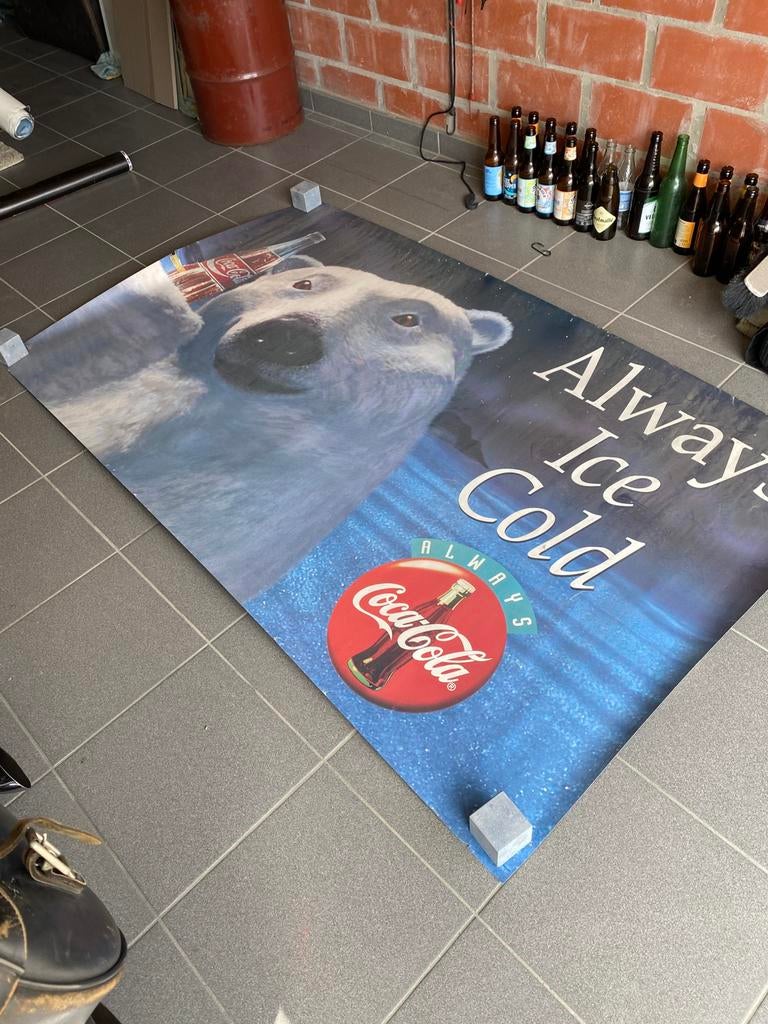 Grande affiche de Coca Cola, Collections, Enlèvement ou Envoi