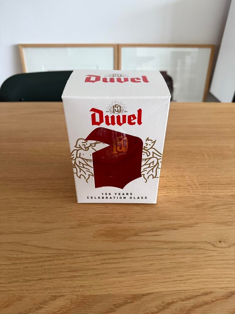 Duvel glas 150 Years Celebration Glass limited edition, Ophalen of Verzenden, Nieuw, Bierglas
