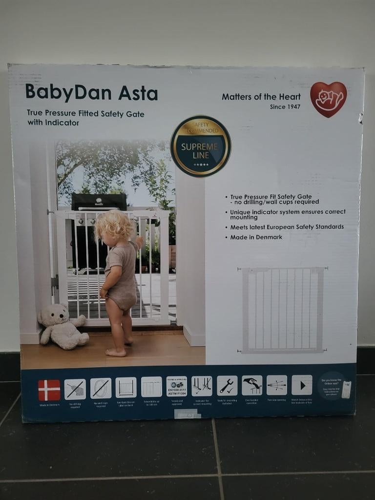 NIEUW Deurhekje (BabyDan Asta), Neuf, Barrière de sécurité, Enlèvement, Métal ou Fer