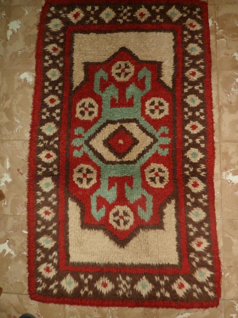 3 handgemaakte tapijten 126 x 72, Ophalen, Gebruikt, 100 tot 150 cm, 50 tot 100 cm