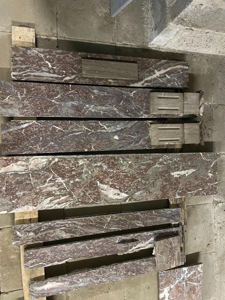 Marmeren schouwtje, Doe-het-zelf en Bouw, Ophalen, Overige materialen, Gebruikt, 100 tot 150 cm