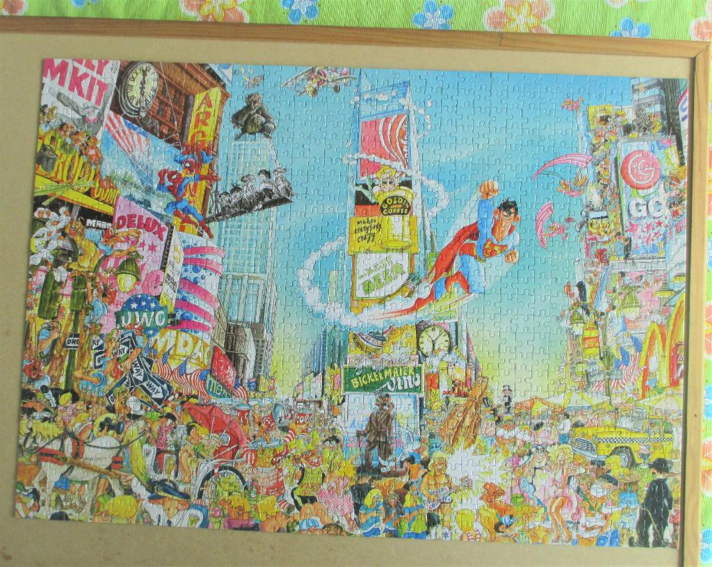 puzzel 1000 times square, Enlèvement ou Envoi, 500 à 1500 pièces, Comme neuf, Puzzle