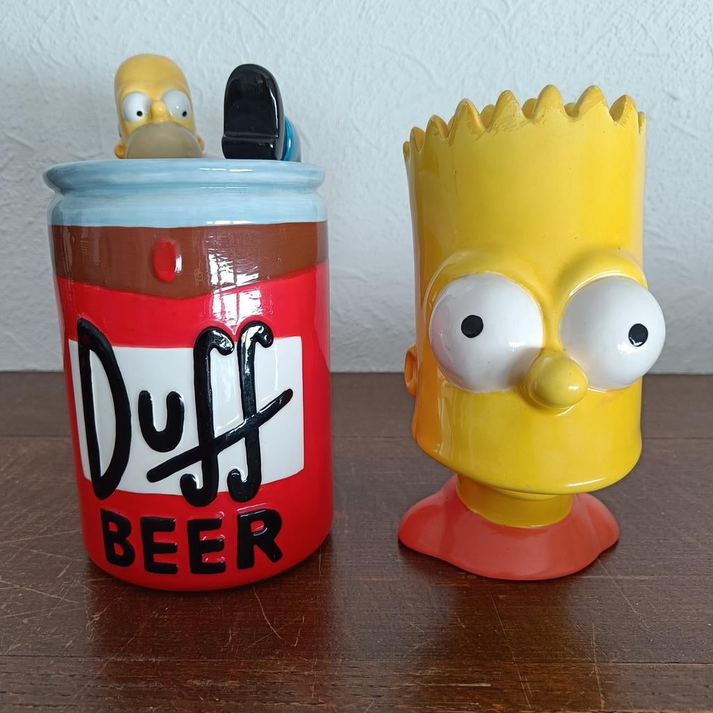 The Simpsons spaarpotten., Verzamelen, Ophalen of Verzenden, Gebruikt, Steen, Aardewerk of Keramiek, Strip- of Tekenfilmfiguur