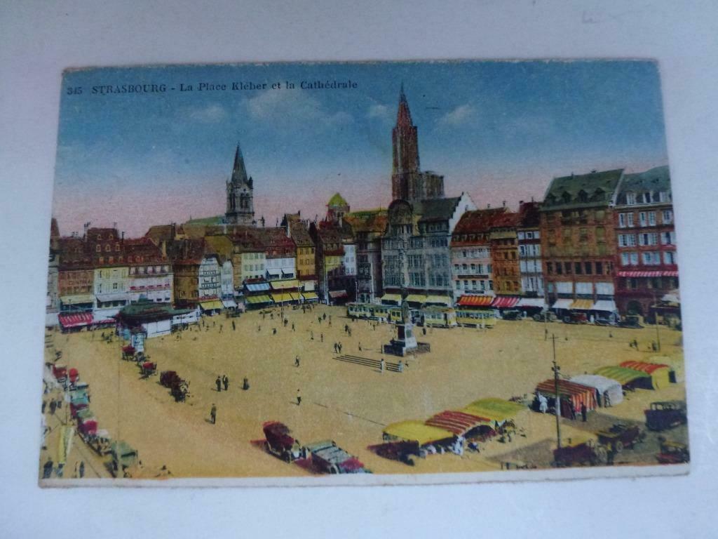 Strasbourg La Place Kléber et la Cathédrale, Collections, Envoi, 1920 à 1940, Affranchie, France