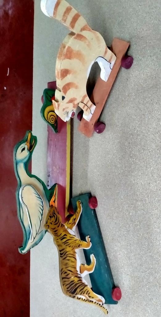 Lot oud houten speelgoed, Antiek en Kunst, Ophalen