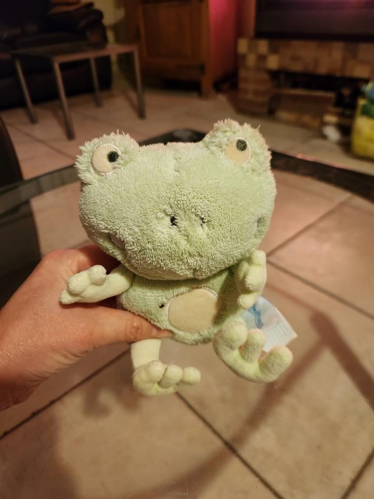 Peluche grenouille Premaman, Enlèvement ou Envoi, Comme neuf, Autres types, Autres marques