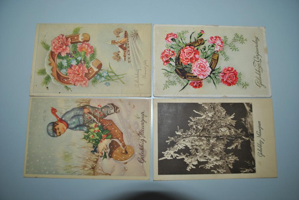 Belgique 1945/48 Cartes postales Gelukkig nieuwjaar, Envoi