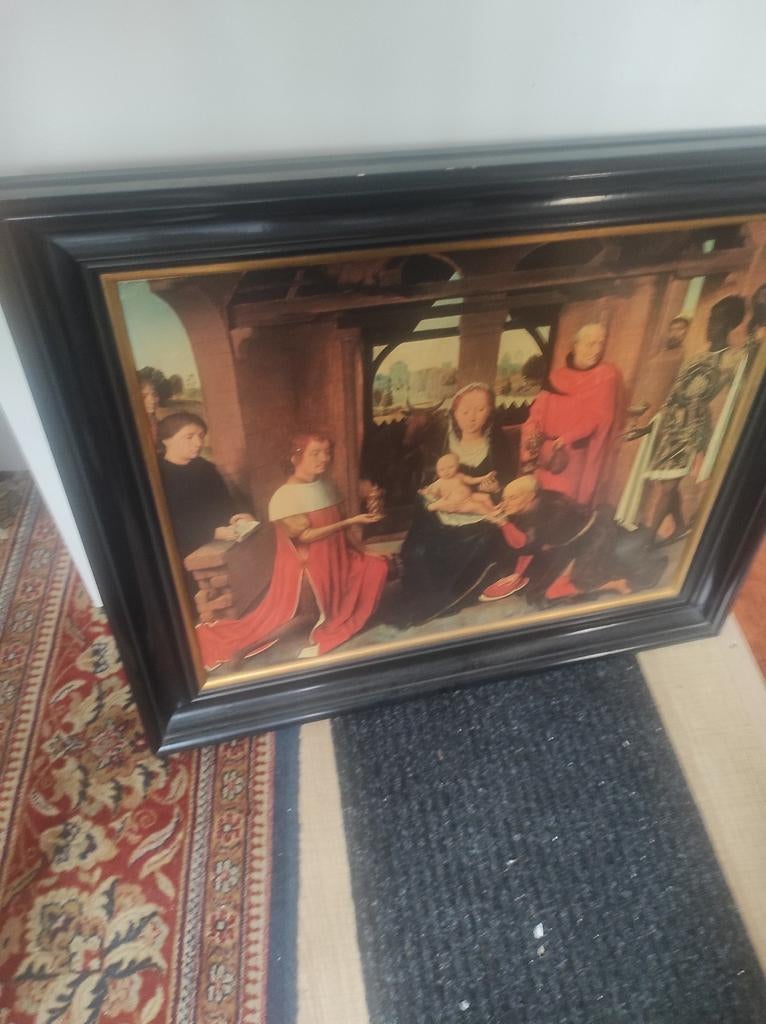 Schilderij triptiek van Jan floreins moet weg elk bod, Ophalen