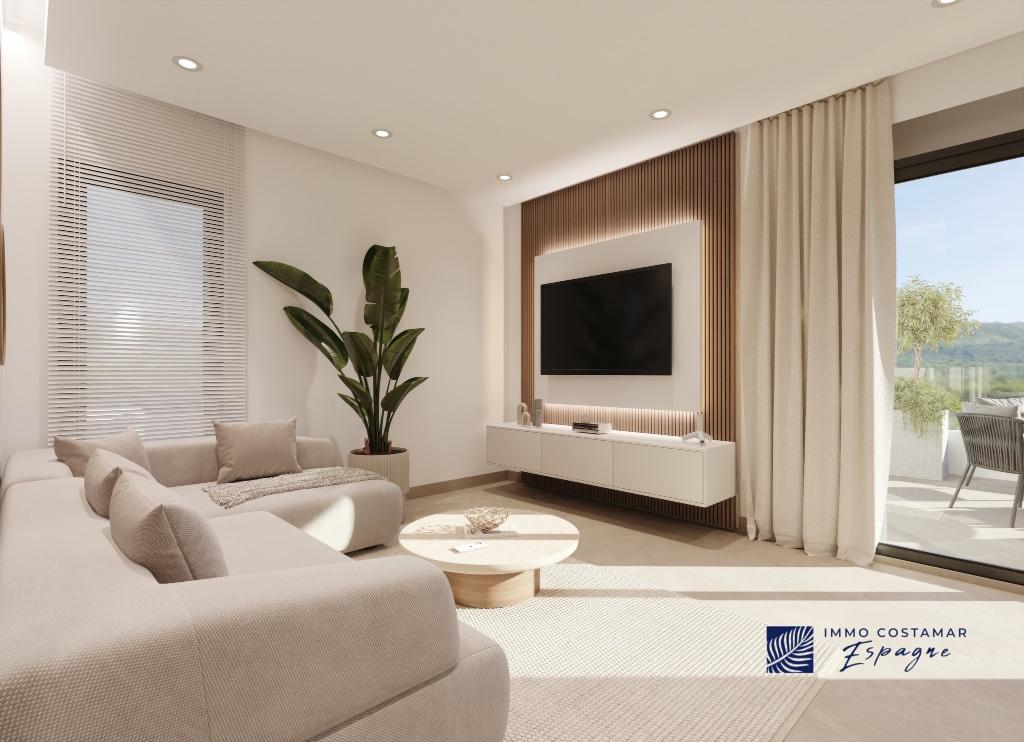 Votre appartement 2ch neuf a vendre en espagne, Campagne, 88 m², 2 pièces, Espagne