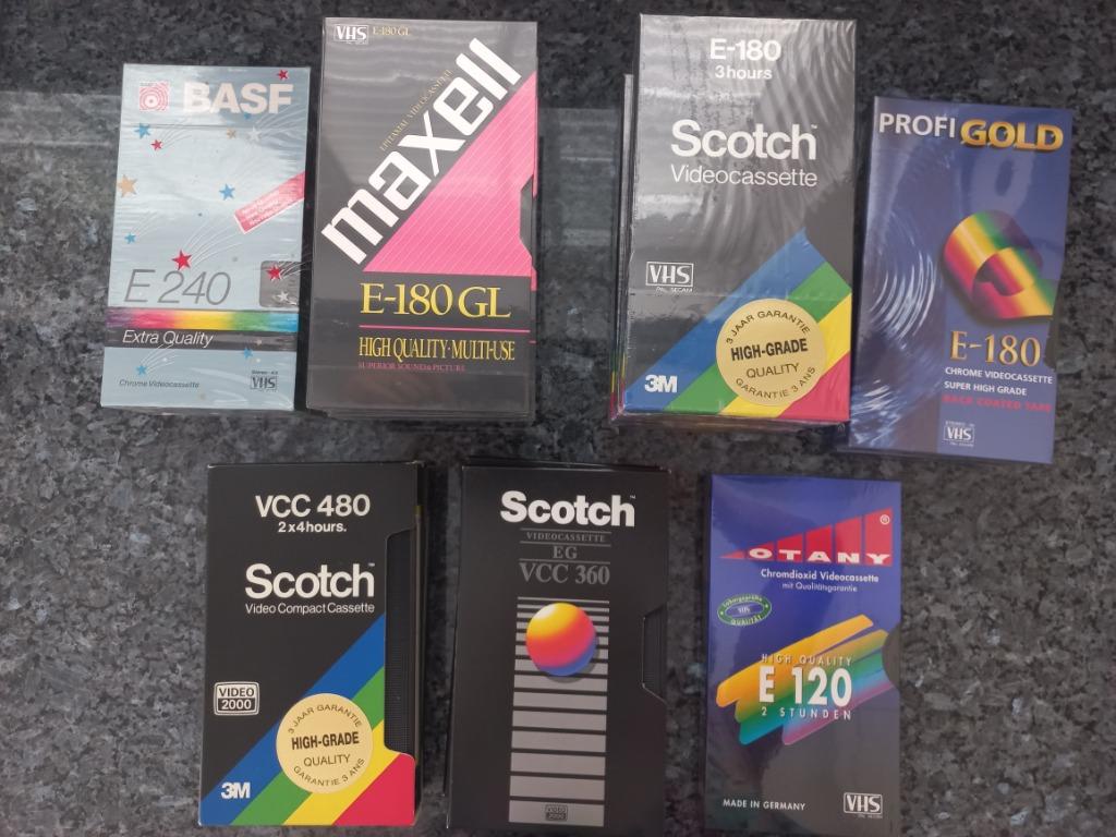 Videocassettes leeg, Cd's en Dvd's, Ophalen, Nieuw in verpakking