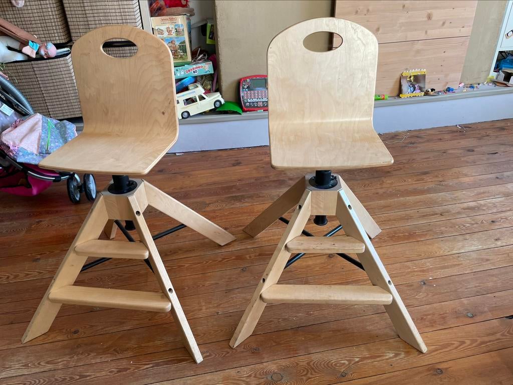 2 chaises évolutives en bois IKEA, Enlèvement, Utilisé, Chaise(s)