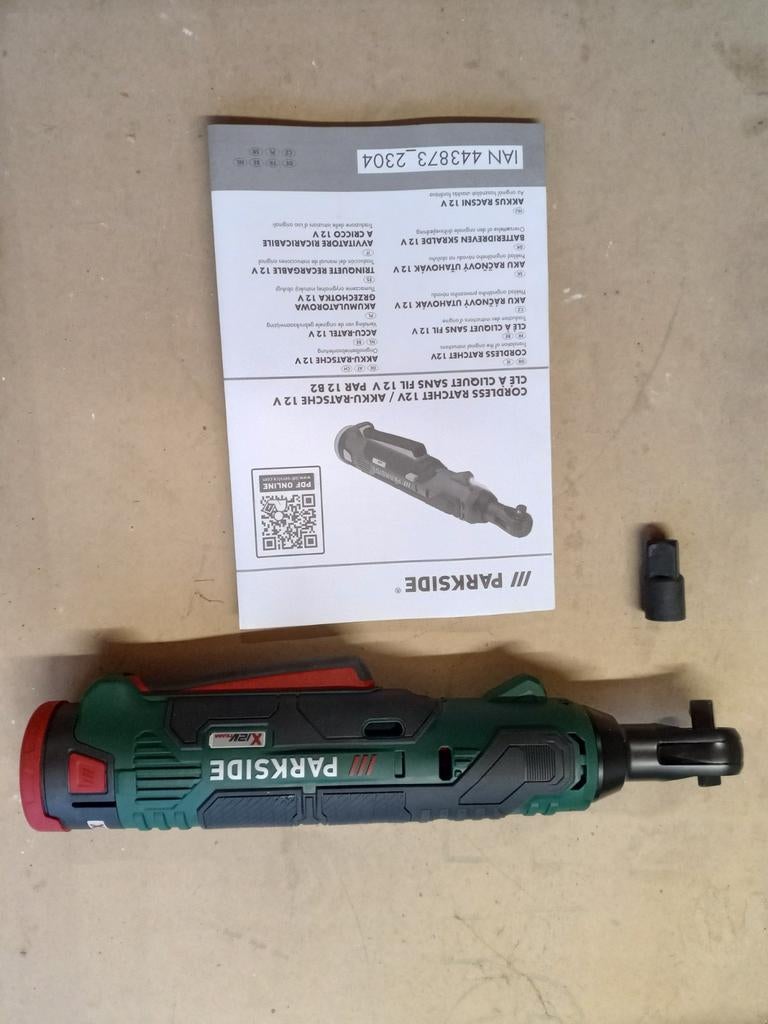 Accu-ratelsleutel 12V Parkside, Ophalen