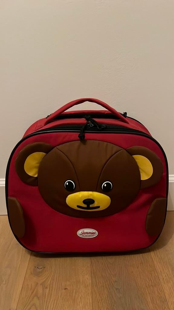 Sammies by Samsonite koffer beertje, Ophalen, Zo goed als nieuw, Zacht kunststof, Wieltjes