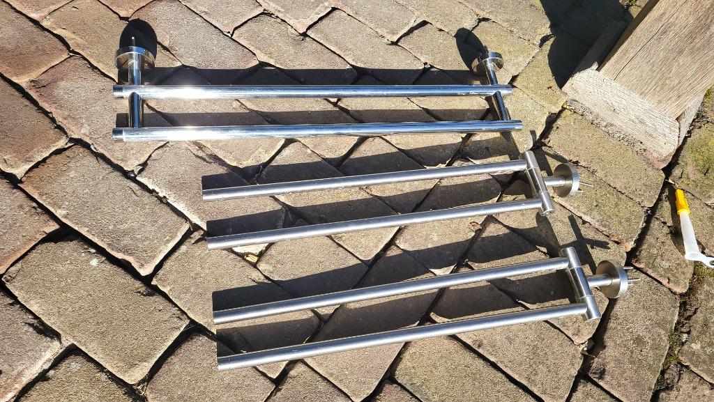 Handdoeken rekjes (3 stuks) Inox, Ophalen, Gebruikt, Overige kleuren, Handdoekenrek