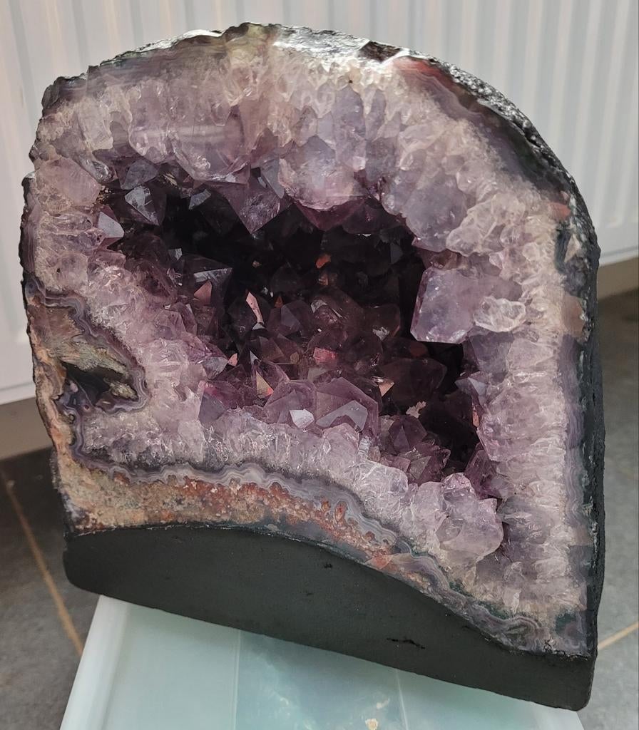 Topkwaliteit Amethist geode uit Brazilië 9 kg (2), Verzamelen, Ophalen of Verzenden, Mineraal