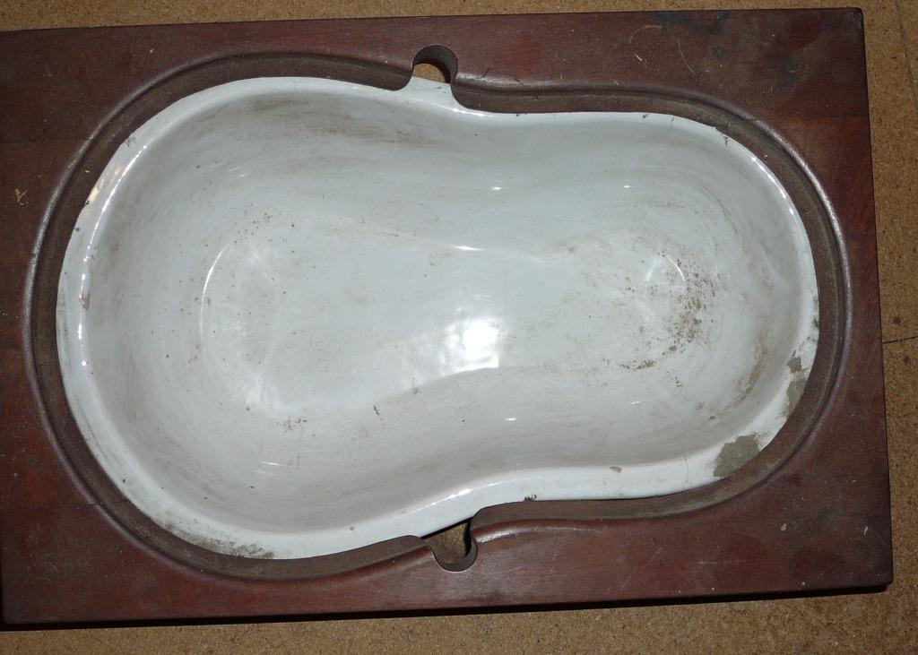 bad met houten houder plank, Ophalen of Verzenden