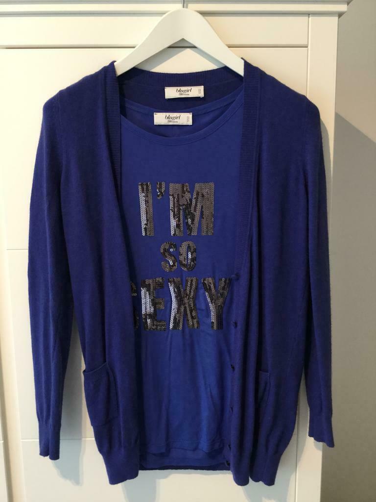 Twinset Blugirl Blumarine, T-shirt en Gillet, maat Small, Kleding | Dames, Ophalen, Zo goed als nieuw