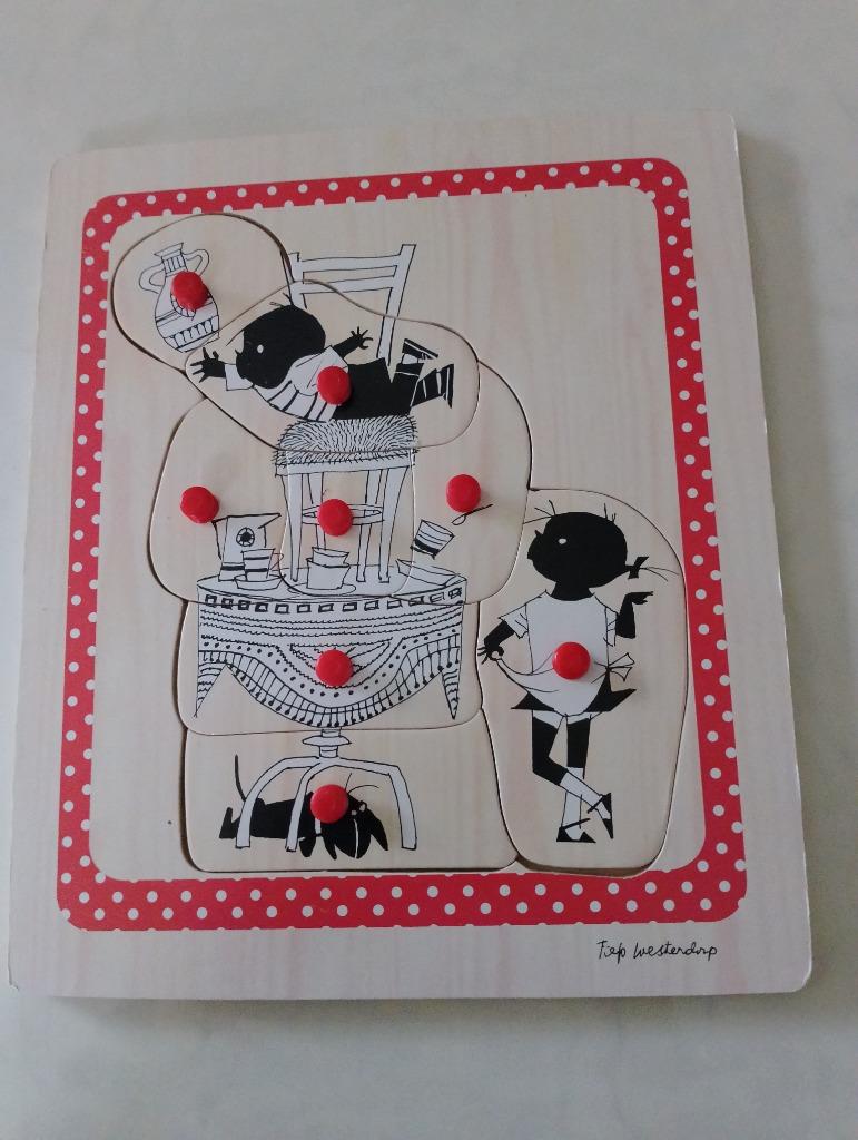 Puzzel in hout, Fiep Westerdorp, inlegpuzzel nog speelgoed, Ophalen of Verzenden, Zo goed als nieuw, Van hout