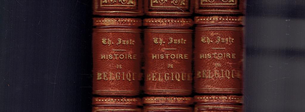 Histoire de Belgique.Depuis les temps primitifs.1868-3boeken, Théodore Juste, Enlèvement ou Envoi, 19e siècle, Utilisé